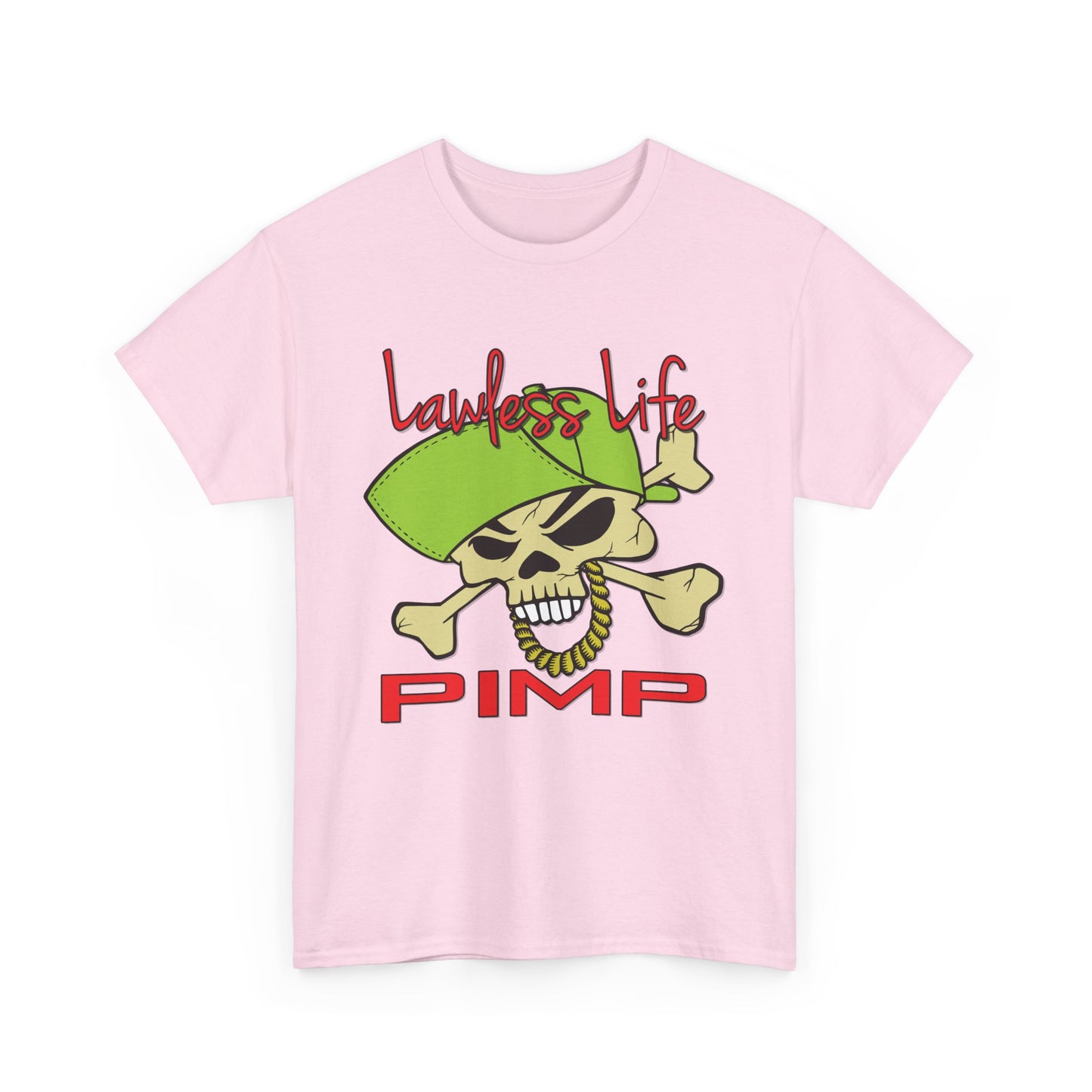 Lawless Life Pimp. Heavy Cotton T-Shirt