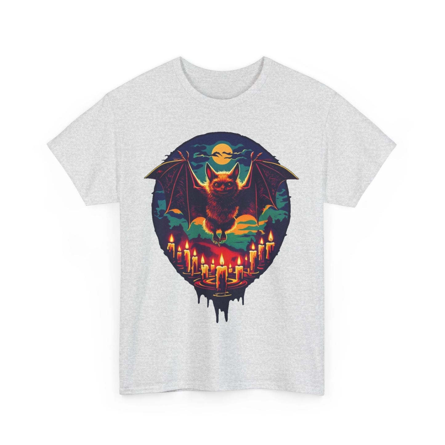 Spooky Bat. Heavy Cotton T-Shirt