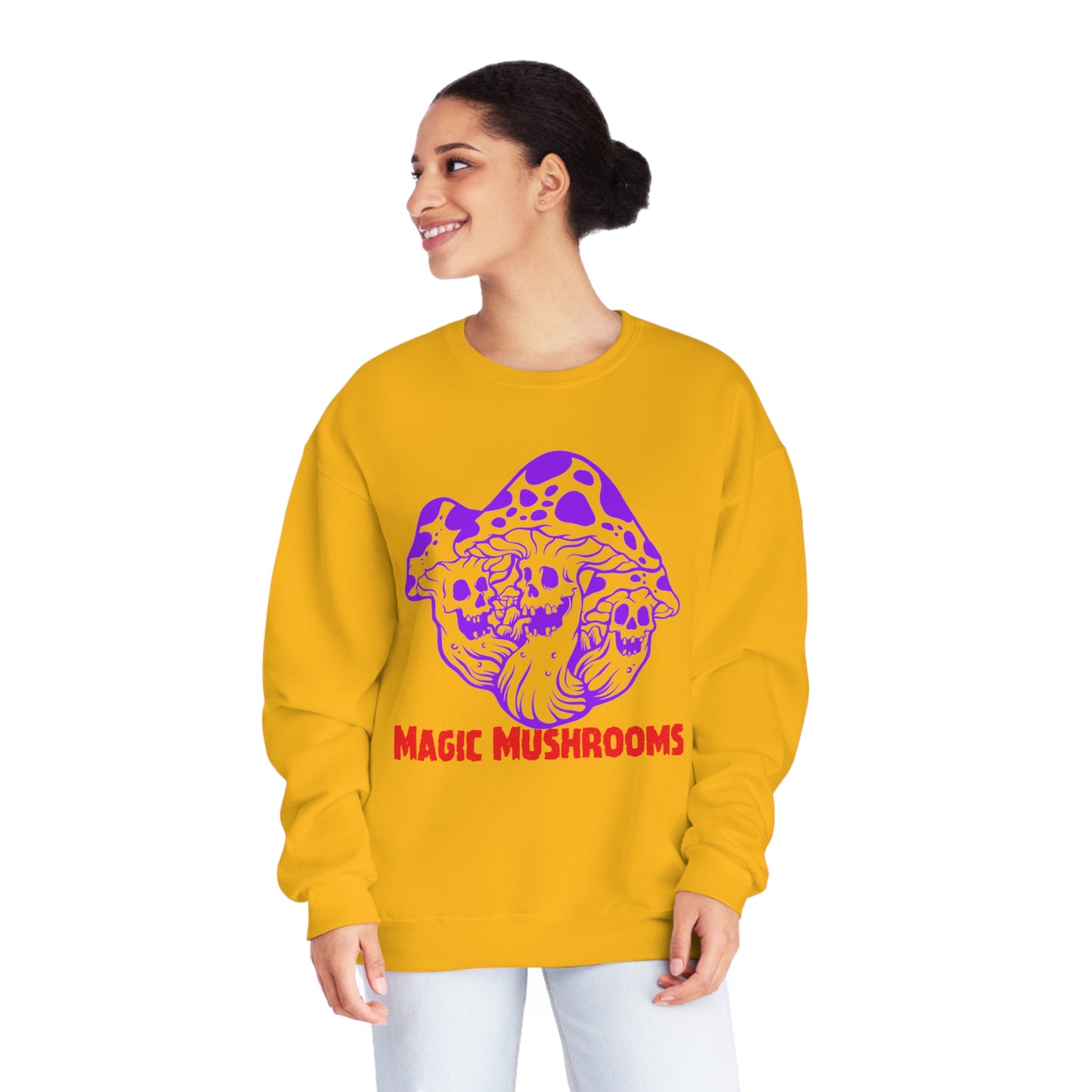 Magic Mushrooms, Unisex NuBlend® Crewneck Sweatshirt