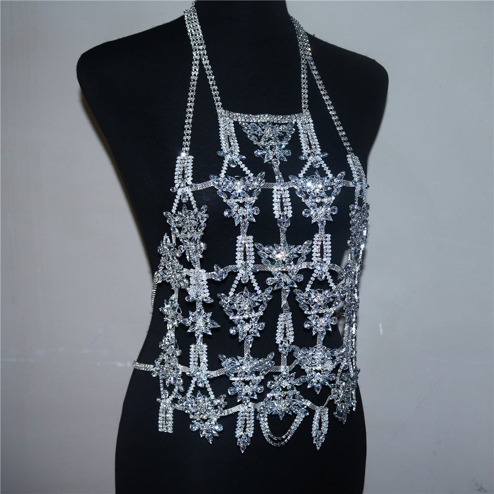 Luxury Full Zircon Chest Body Chain