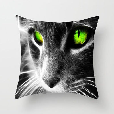 Cat Throw Pillowcase