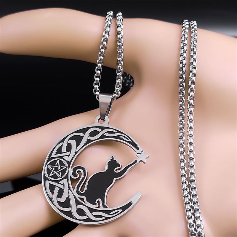 Cat Moon Necklace