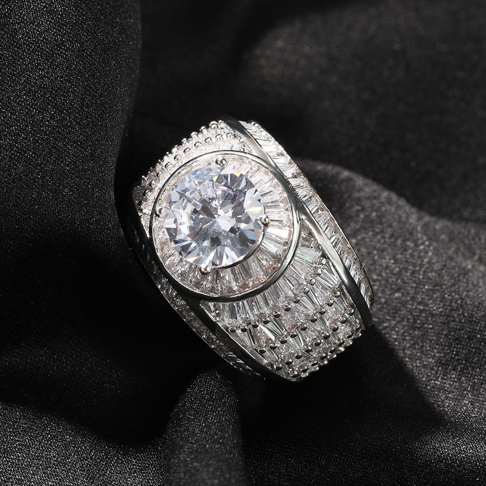 Zircon Diamond Ring