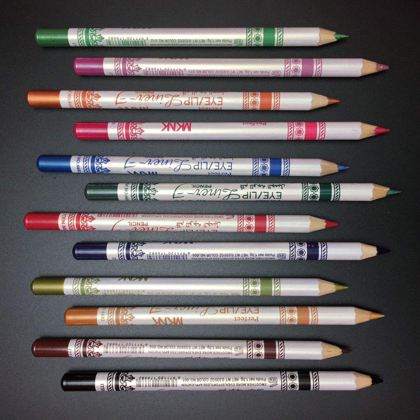 12 Colors Glitter Lip/Eye Pencil Pen