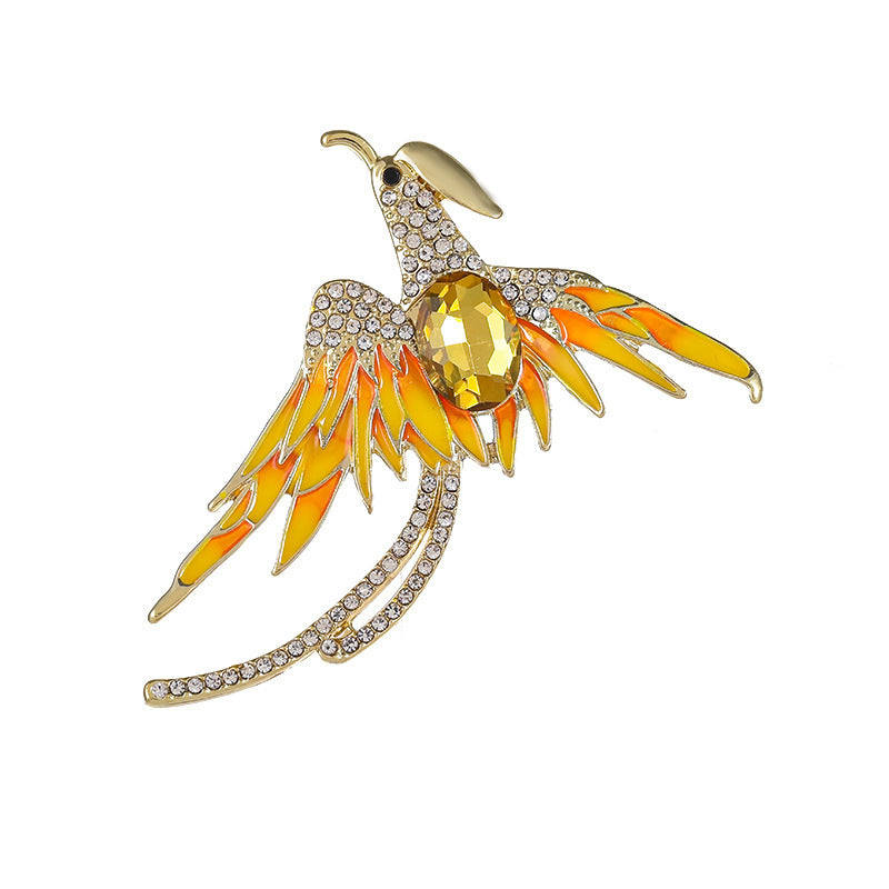 Elegant Phoenix Brooch