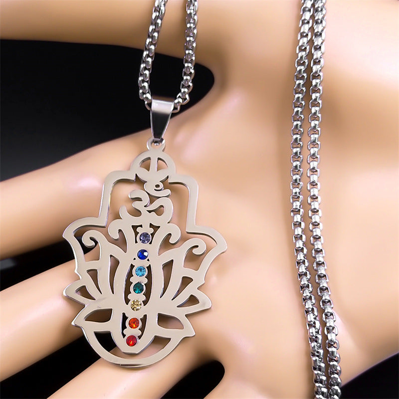 Lotus Yoga Healing Necklace