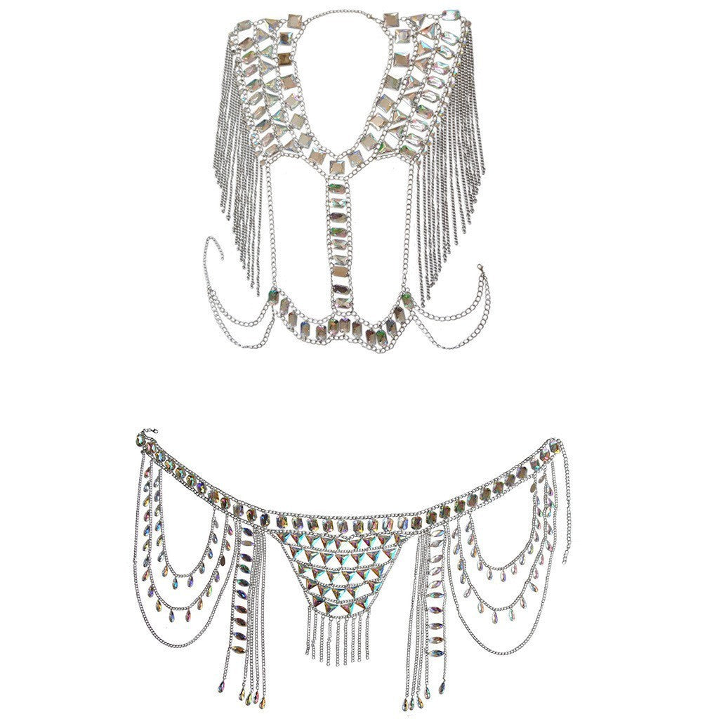 Exotic Dancer Body Chain Outfit