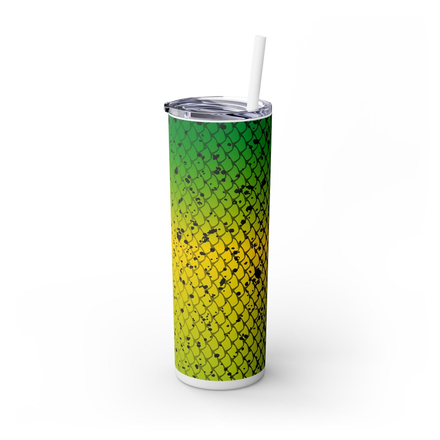 Fish Scales. 20oz Skinny Tumbler with Straw