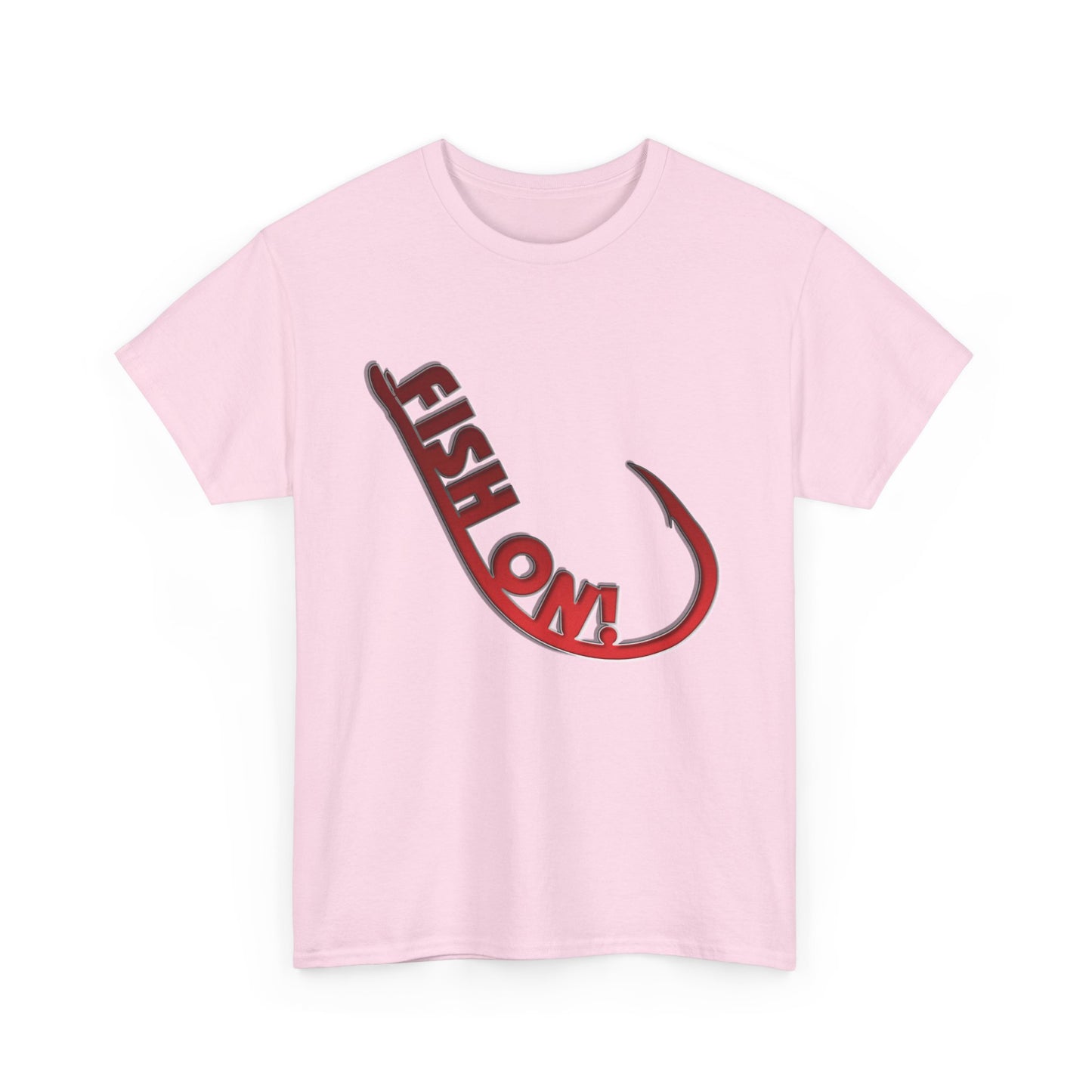 Fish on hook, Heavy Cotton T-Shirt