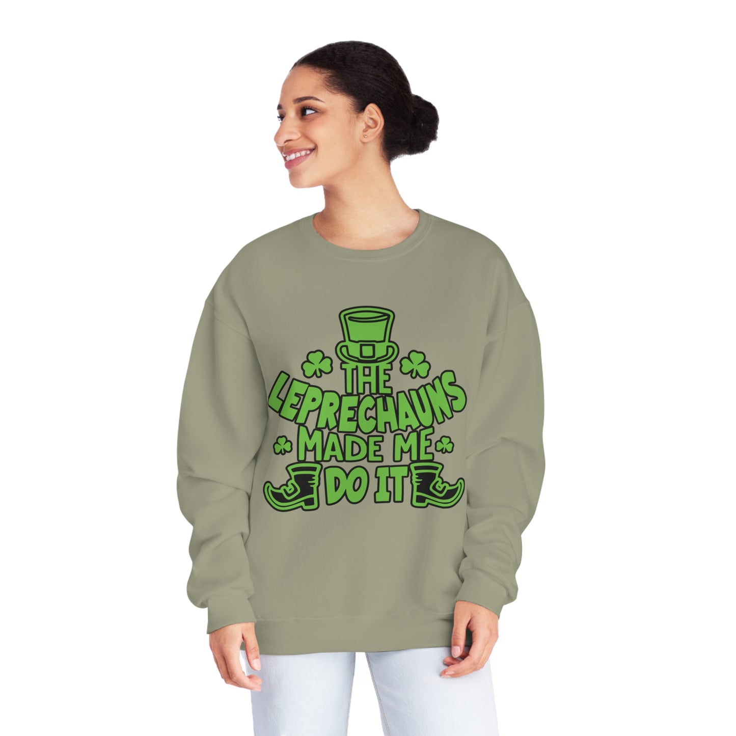 The Leprechauns Made Me Do it.., Unisex NuBlend® Crewneck Sweatshirt