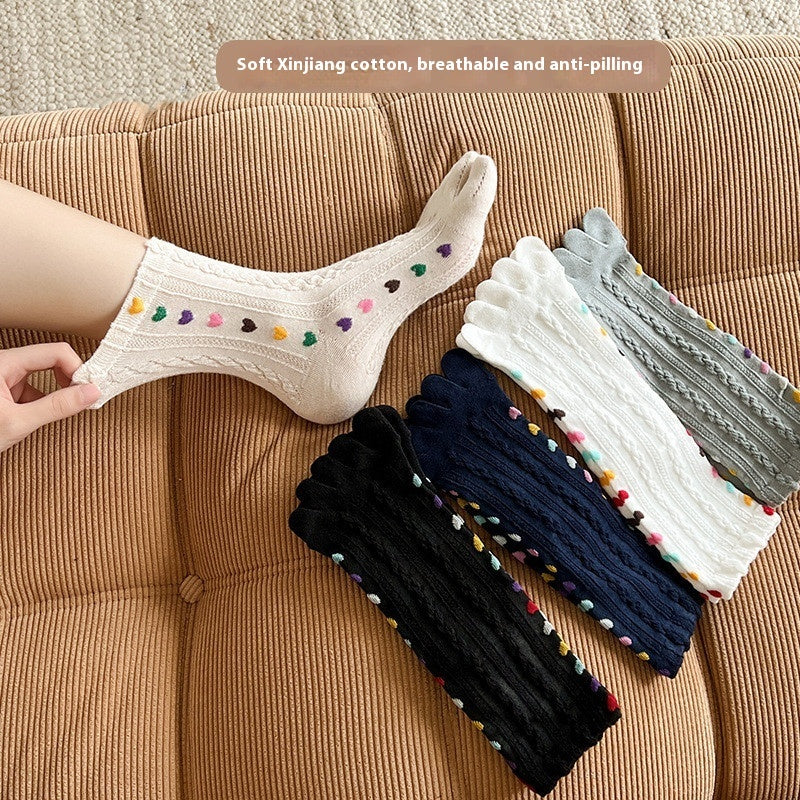 Split Toe Breathable Long Socks