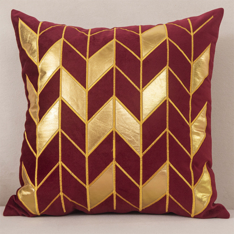 Dutch velvet gilded pillow case