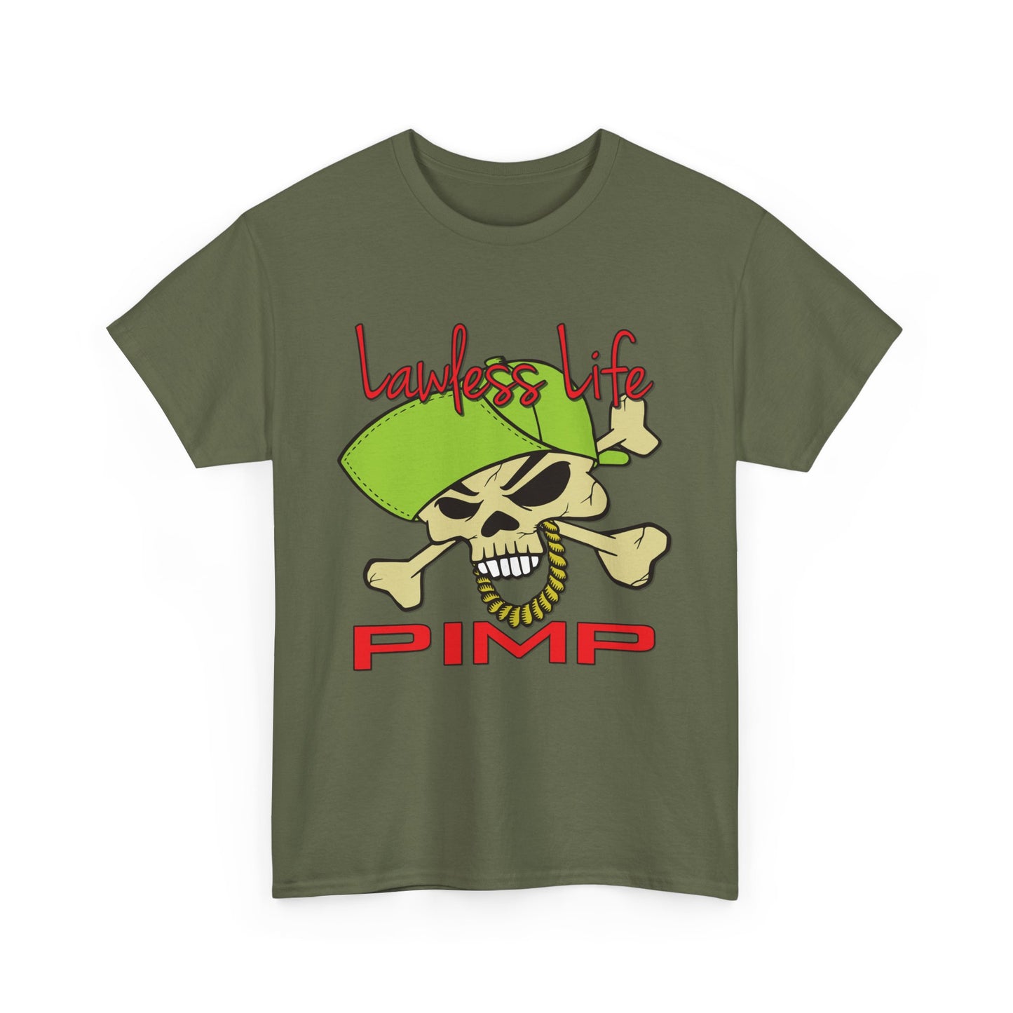 Lawless Life Pimp. Heavy Cotton T-Shirt