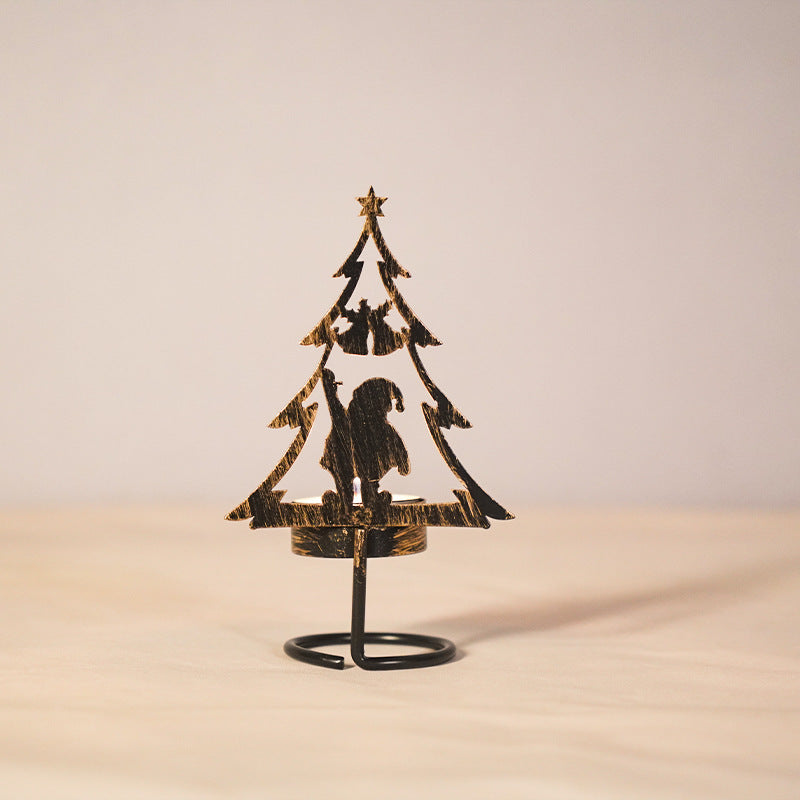 Metal Christmas Candle Holder