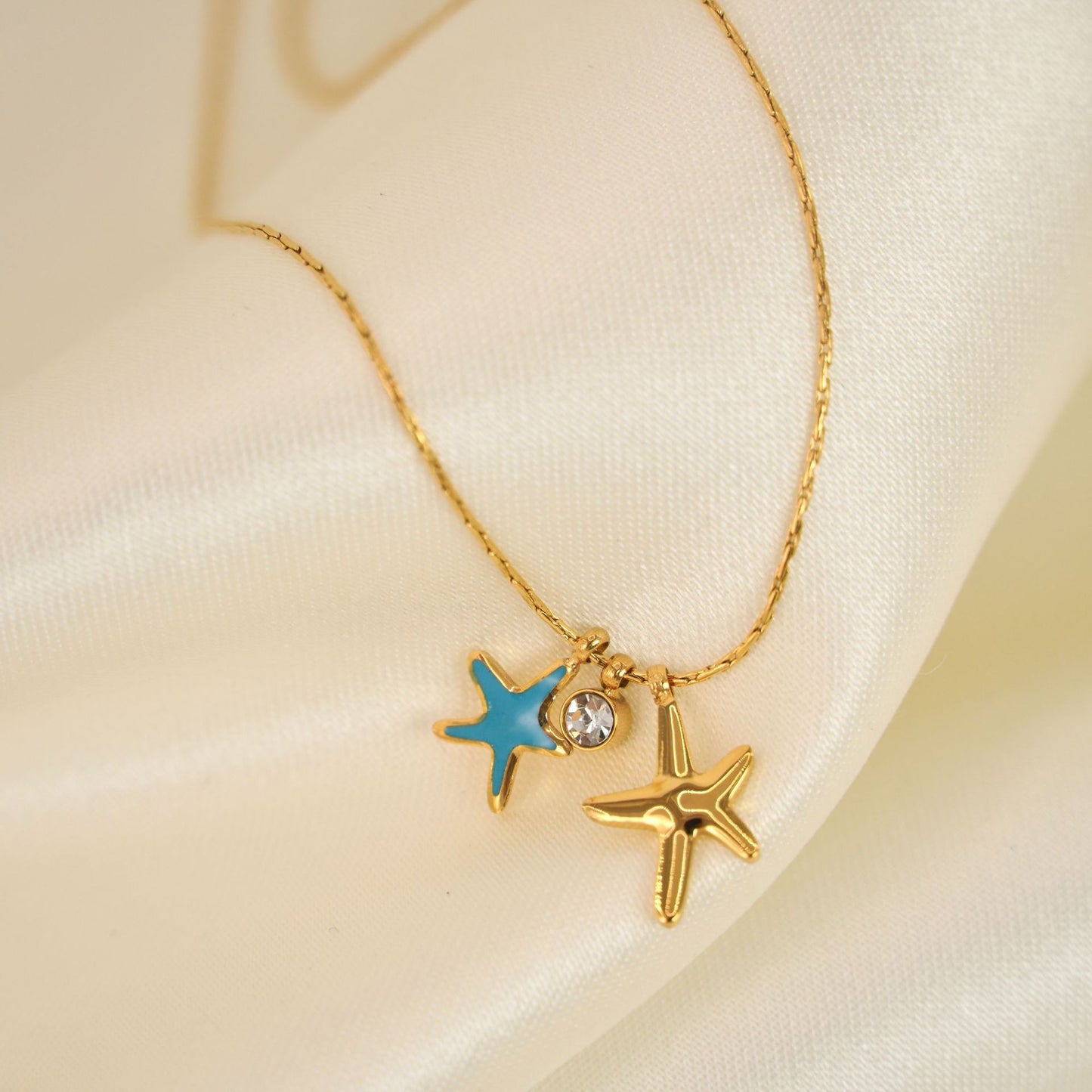 Casual Drip Starfish Necklace