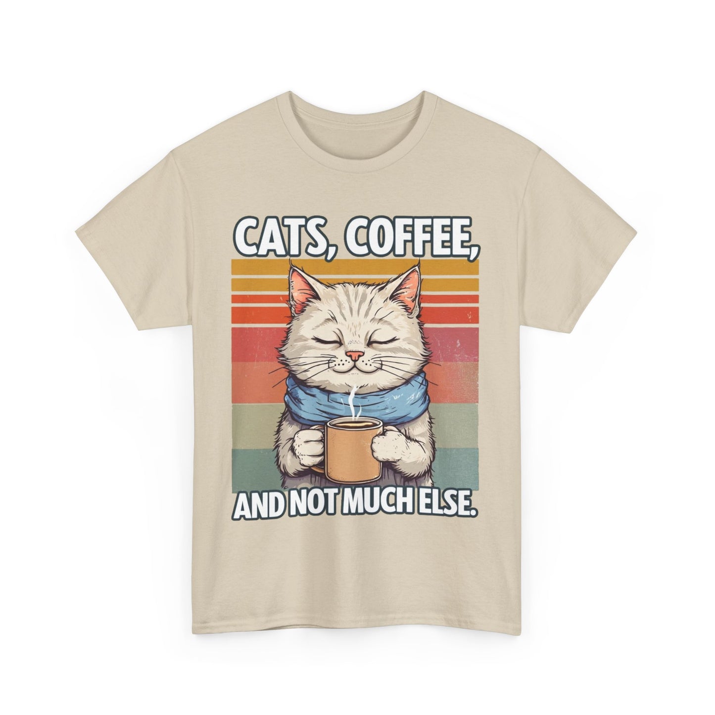 Cats, Coffee and not much else. Heavy Cotton T-Shirt