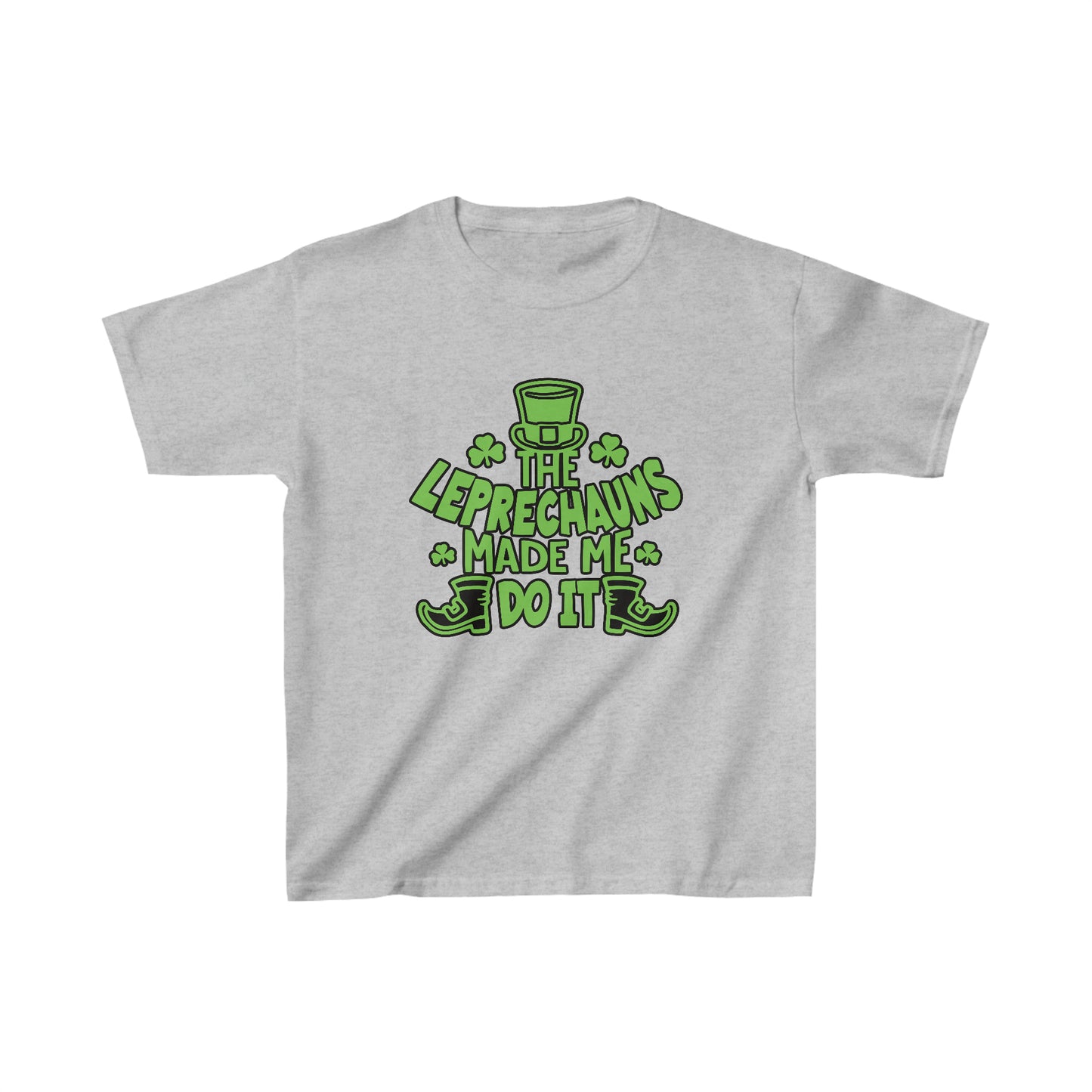 The Leprechauns Made Me Do it. Kids Heavy Cotton™ T-Shirt