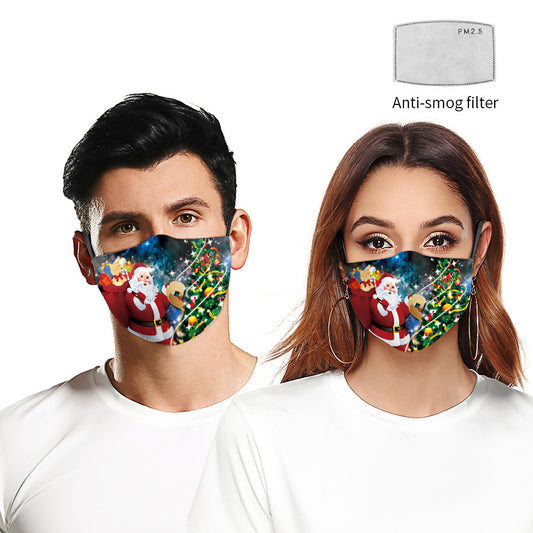 Christmas Double Layer Dustproof Mask