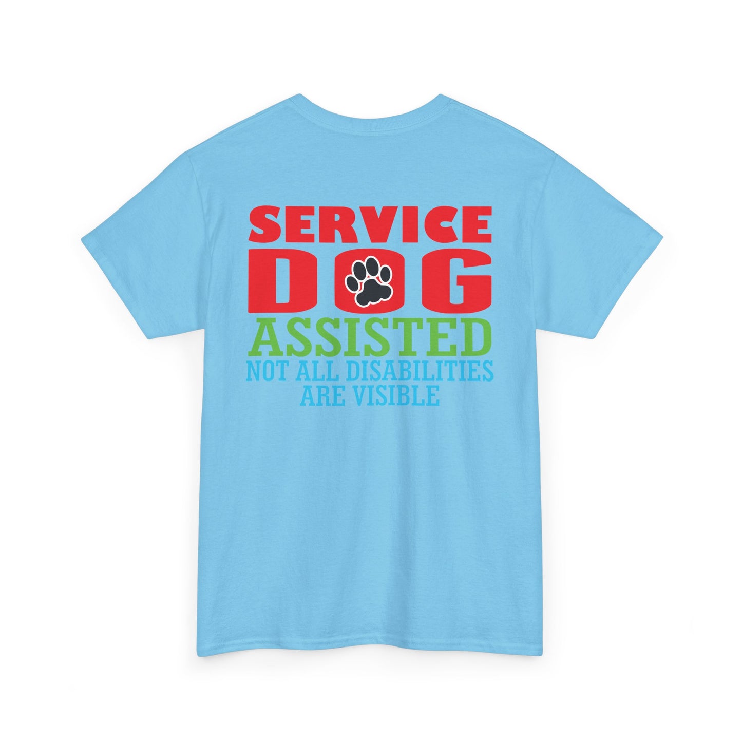 Service Dog Assisted. Heavy Cotton T-Shirt