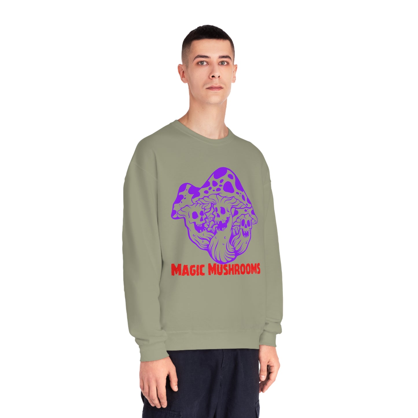 Magic Mushrooms, Unisex NuBlend® Crewneck Sweatshirt