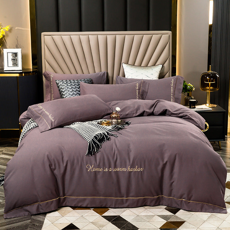 Brushed bedding set