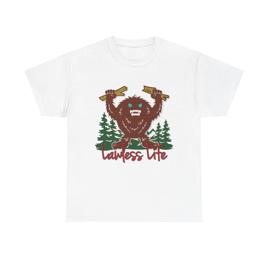 Lawless Life Sasquatch. Heavy Cotton T-Shirt