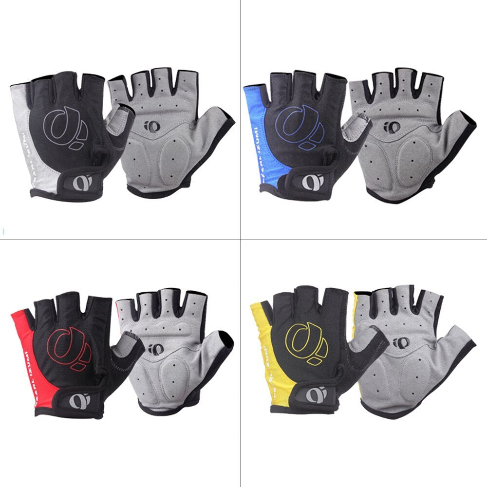 Bicycle Half Finger Microfiber Breathable Short Finger Gloves