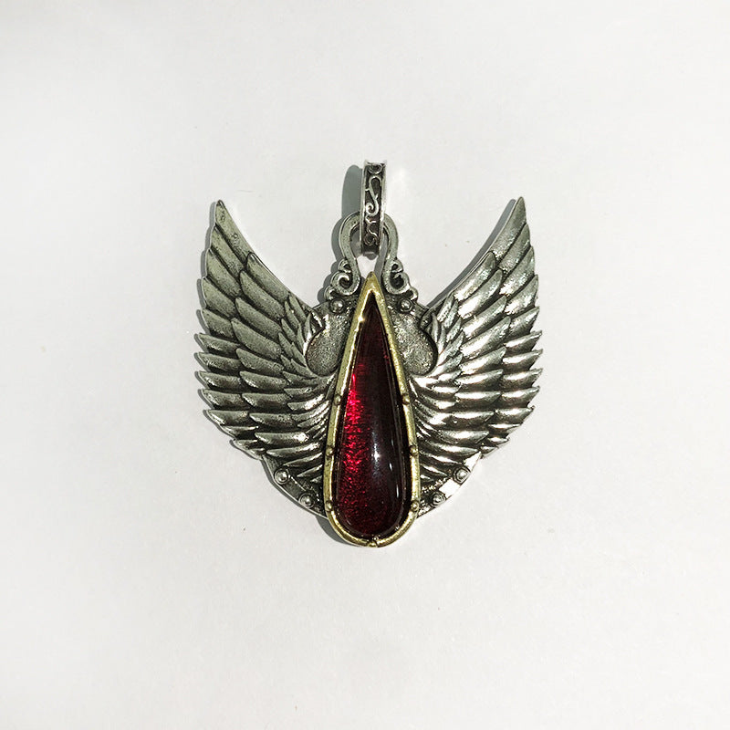 Holy Blood Wing Pendant Necklace