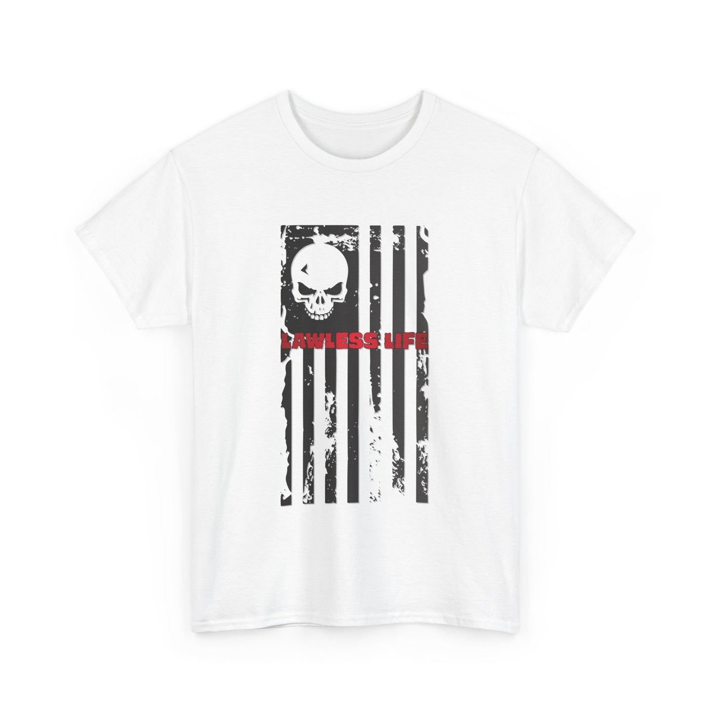 Lawless Life Flag. Heavy Cotton T-Shirt