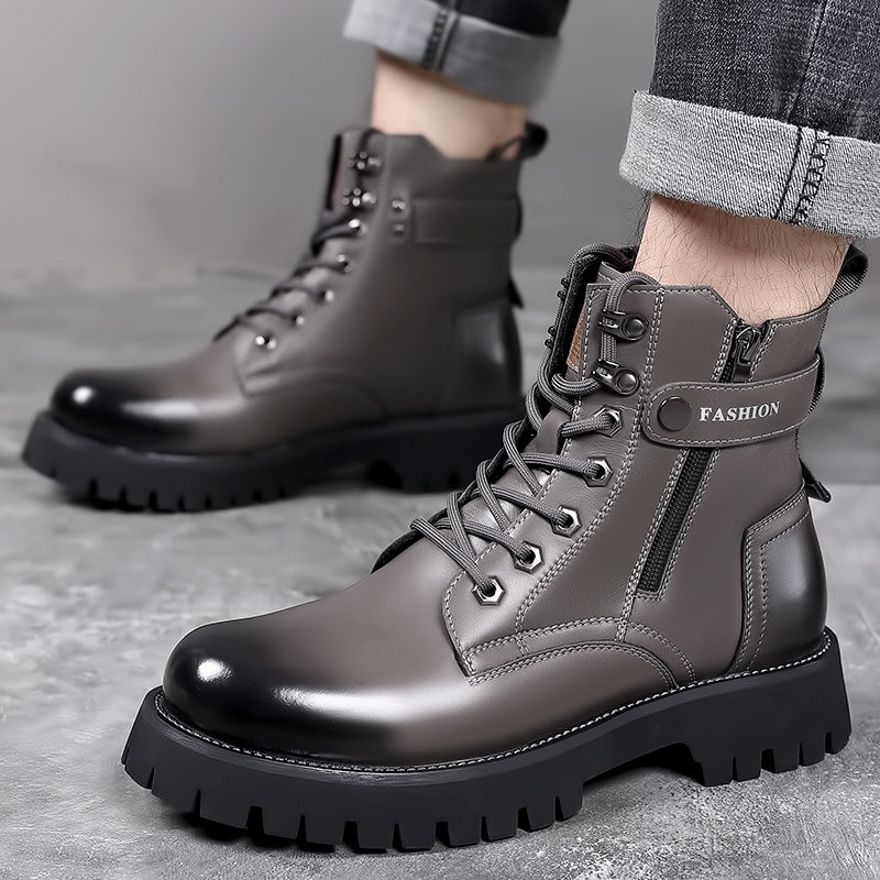 Men's Fashion Thick-soled High-top Boots