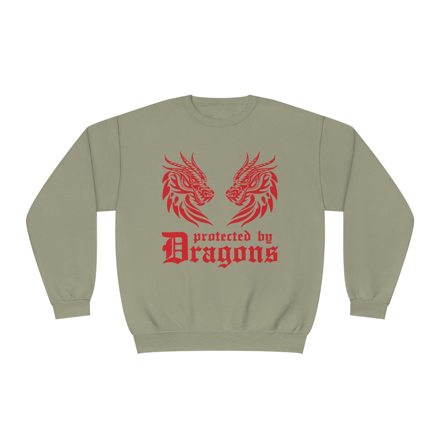 Protected by Dragons, Unisex NuBlend® Crewneck Sweatshirt