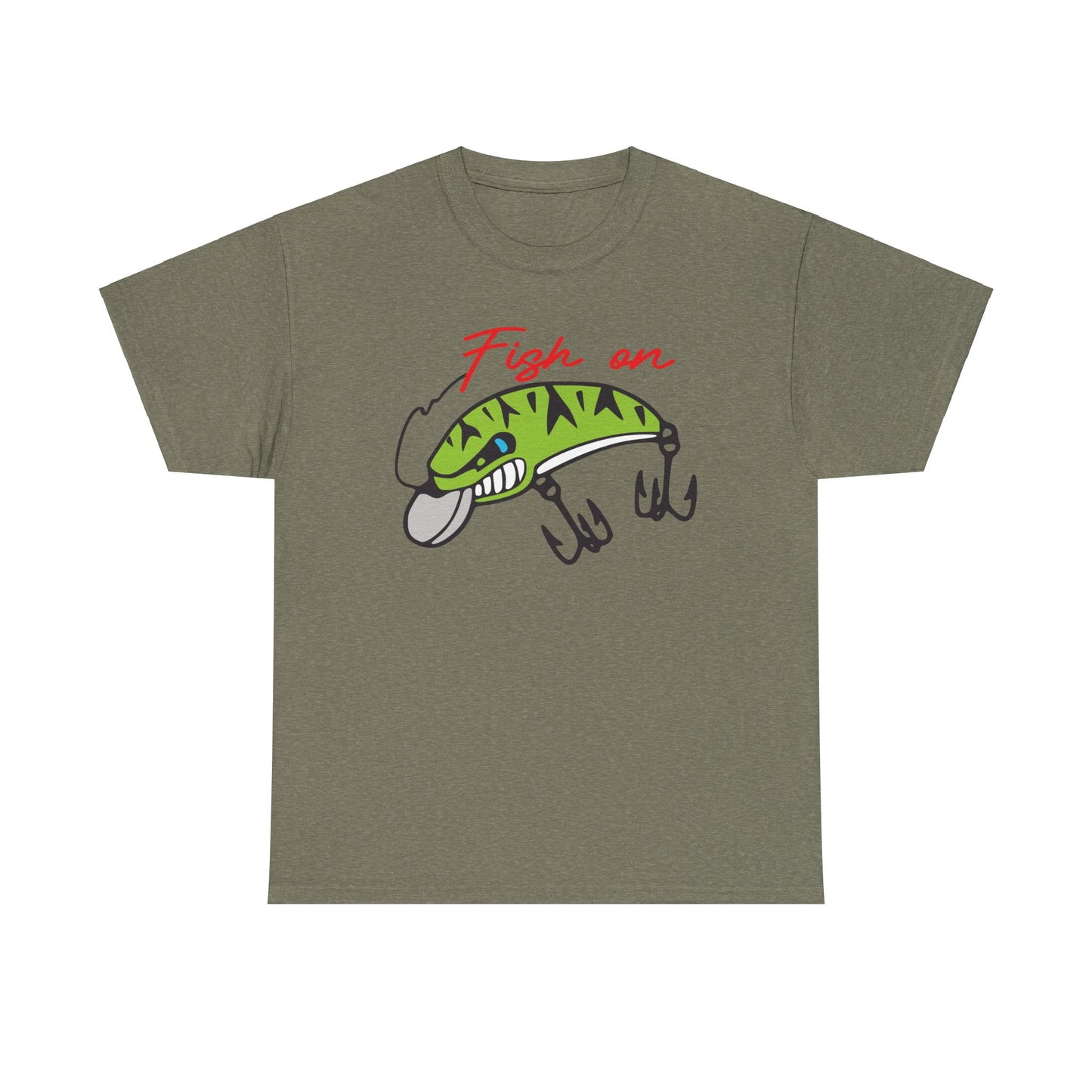 Fish on Lure Heavy Cotton T-Shirt