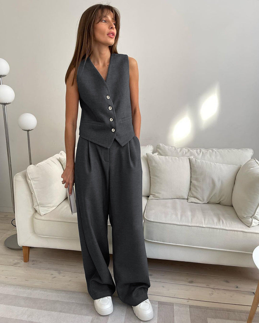 Summer Vest /Pants Suit