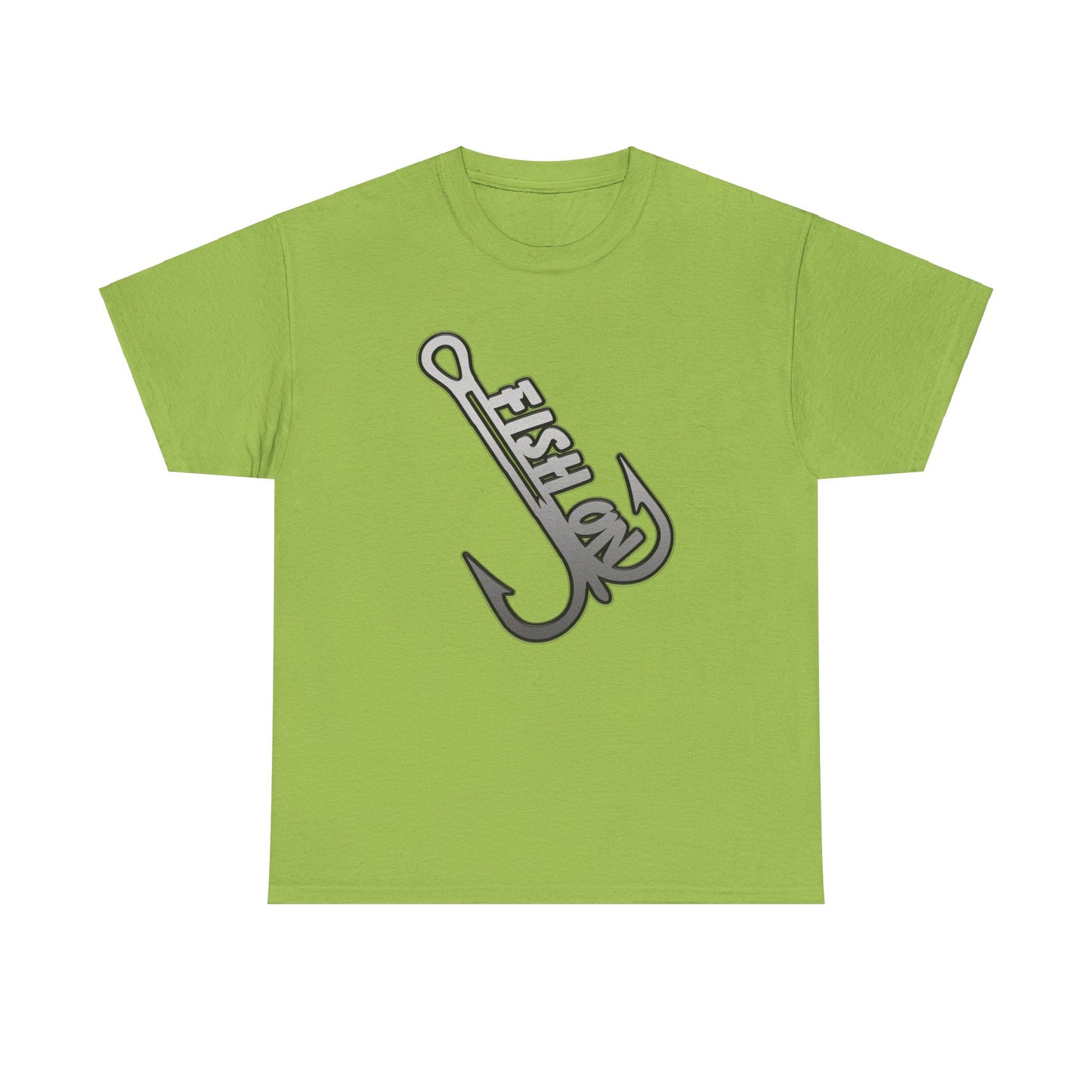 Fish on treble hook, Heavy Cotton T-Shirt