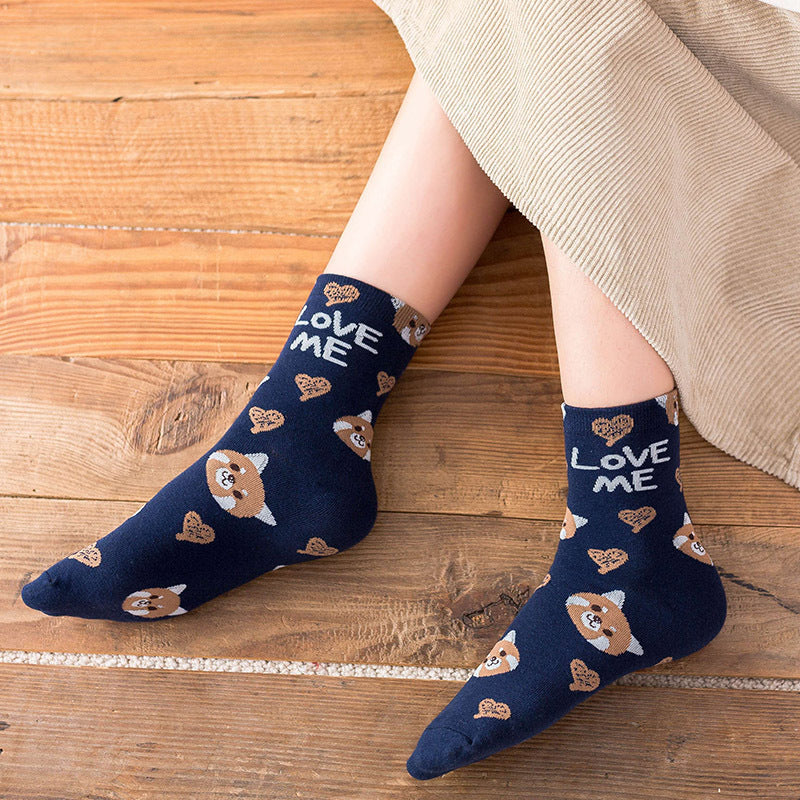 Preppy Style Cotton Socks