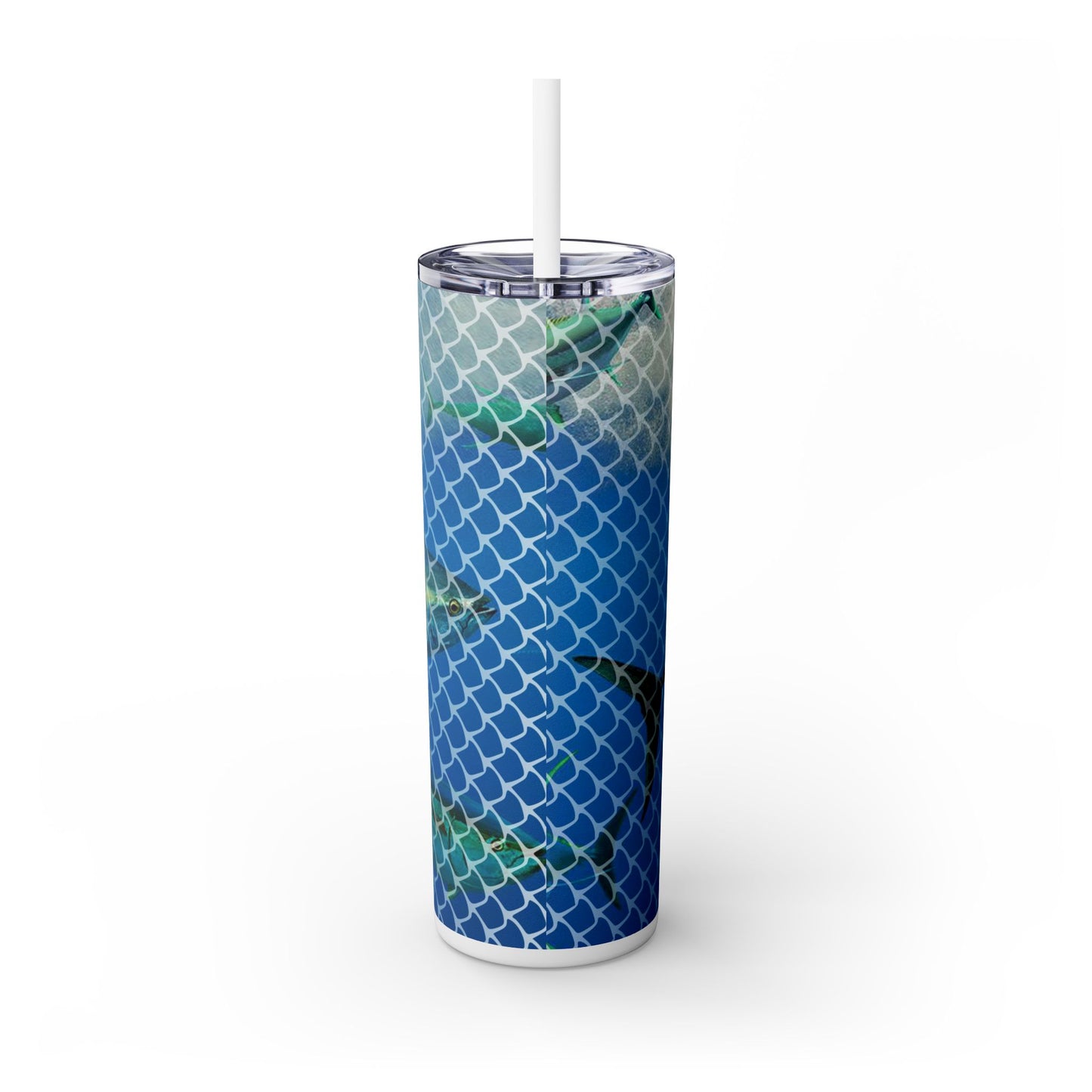 Tuna. 20oz Skinny Tumbler with Straw