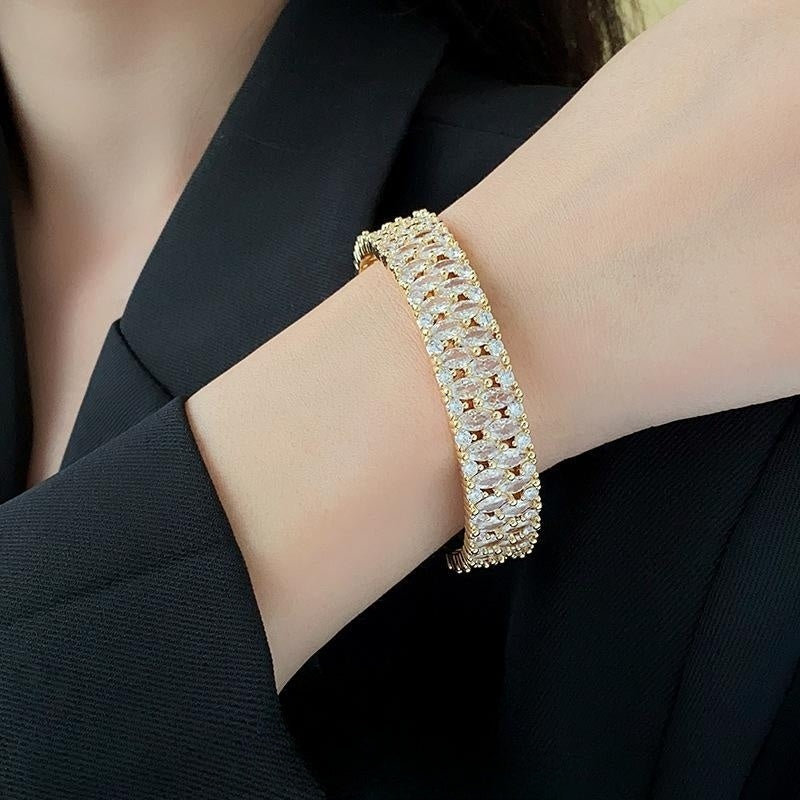 Zircon Open-ended Bracelet