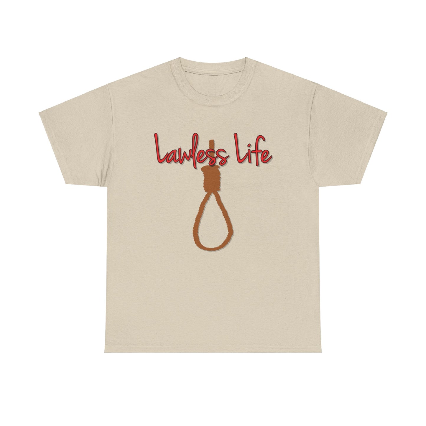 Lawless Life Noose. Heavy Cotton T-Shirt