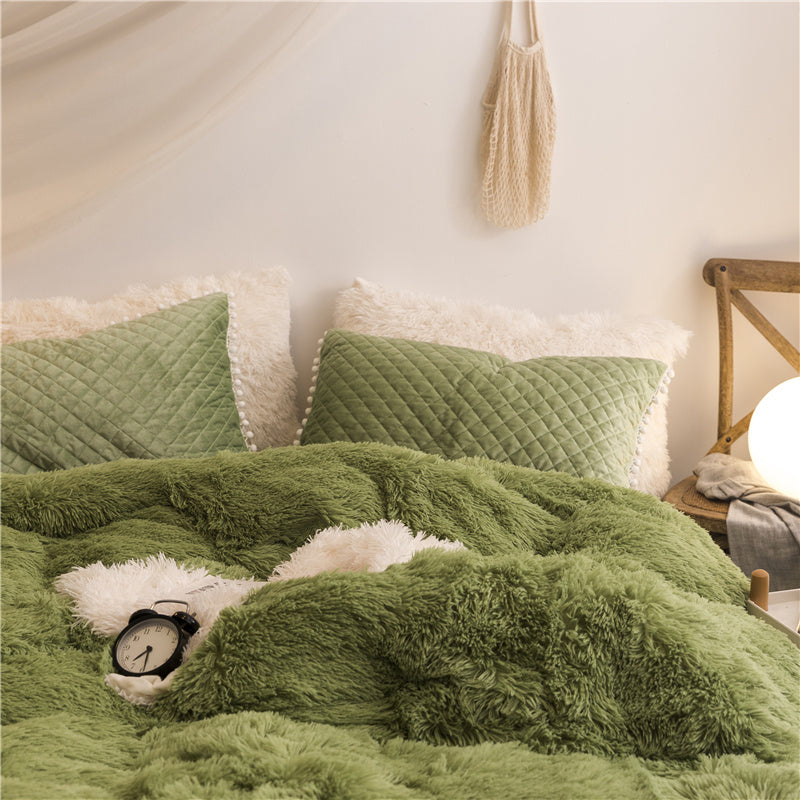 Korean mink velvet bedding set