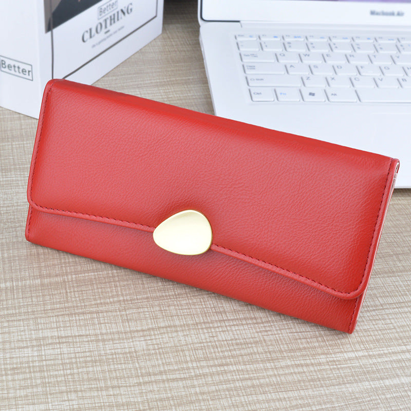 Soft Leather Multi-card-slot Card Handbag