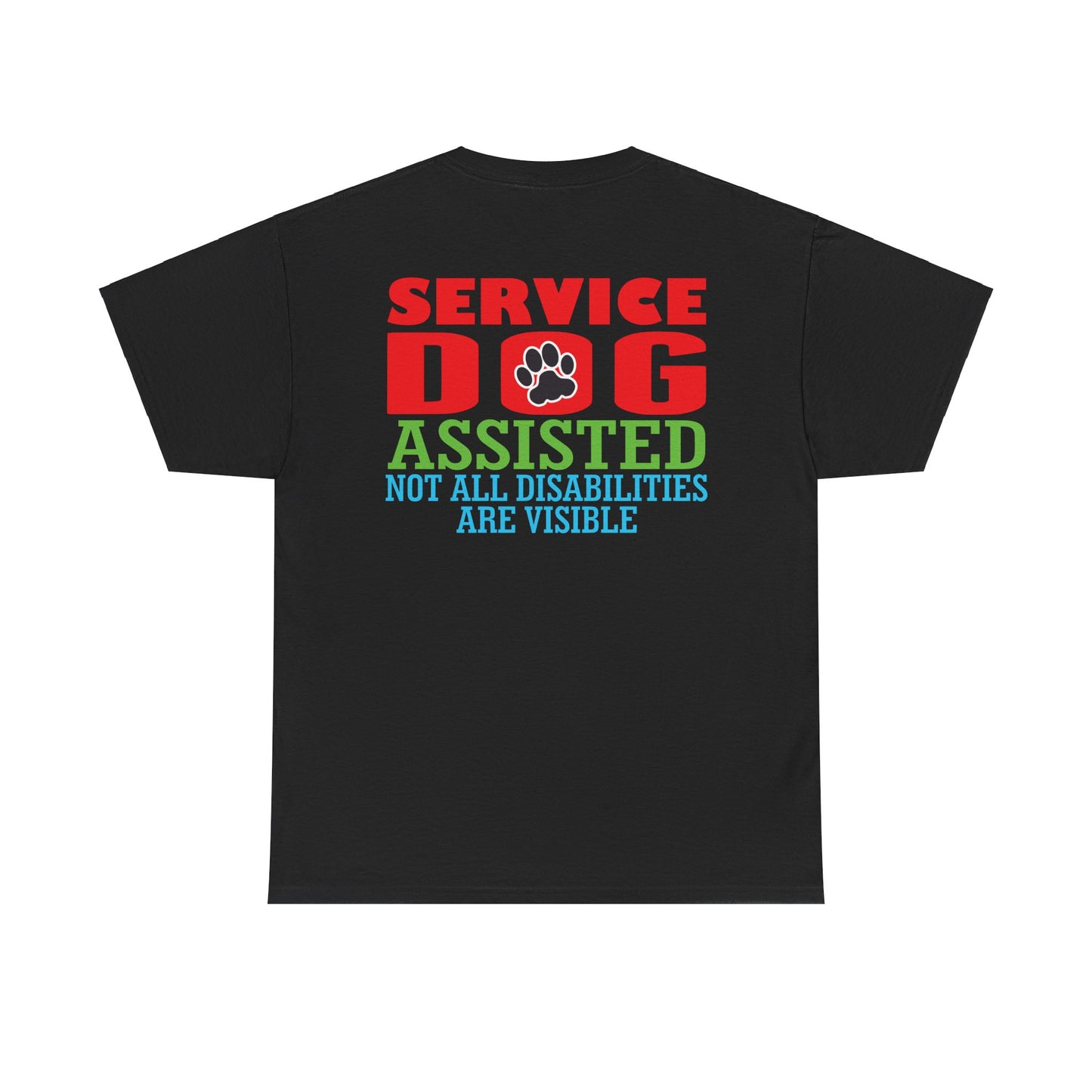 Service Dog Assisted. Heavy Cotton T-Shirt