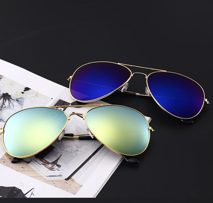 UV reflective metal Sunglasses