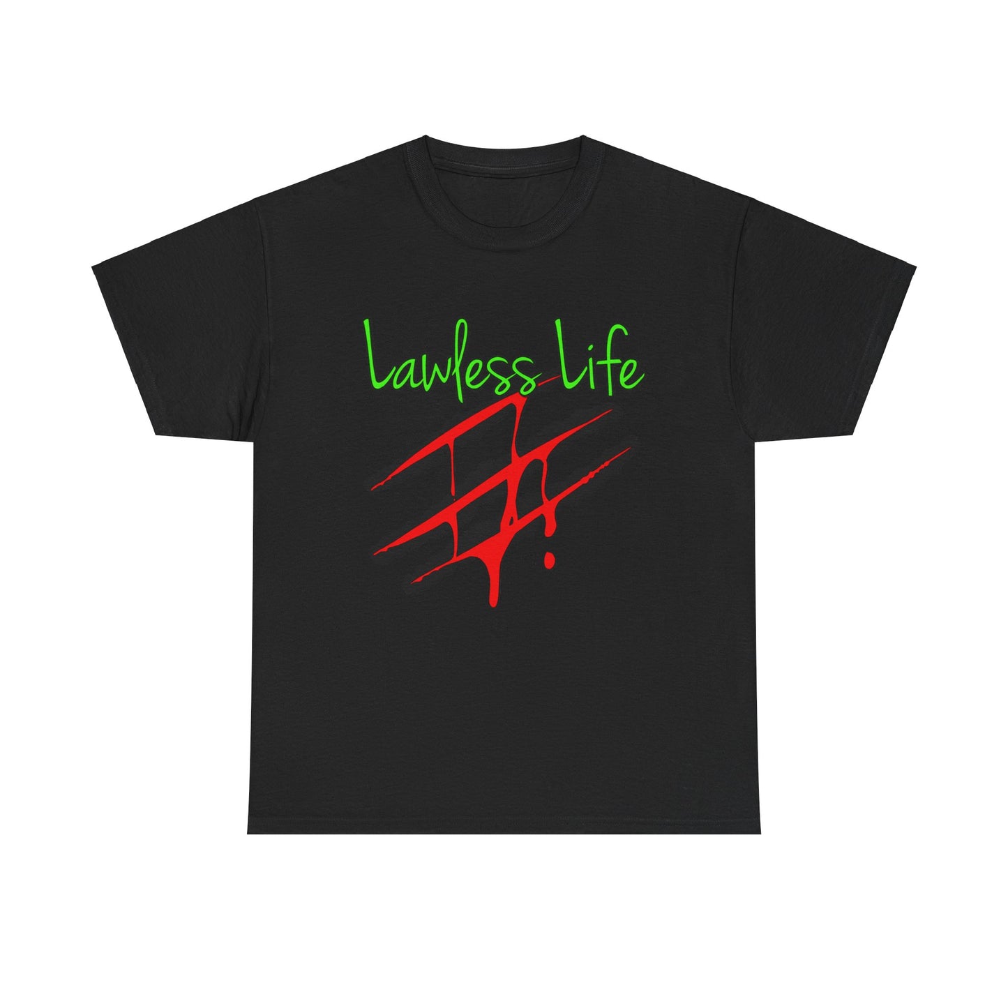 Lawless Life Bloody Scars. Heavy Cotton T-Shirt