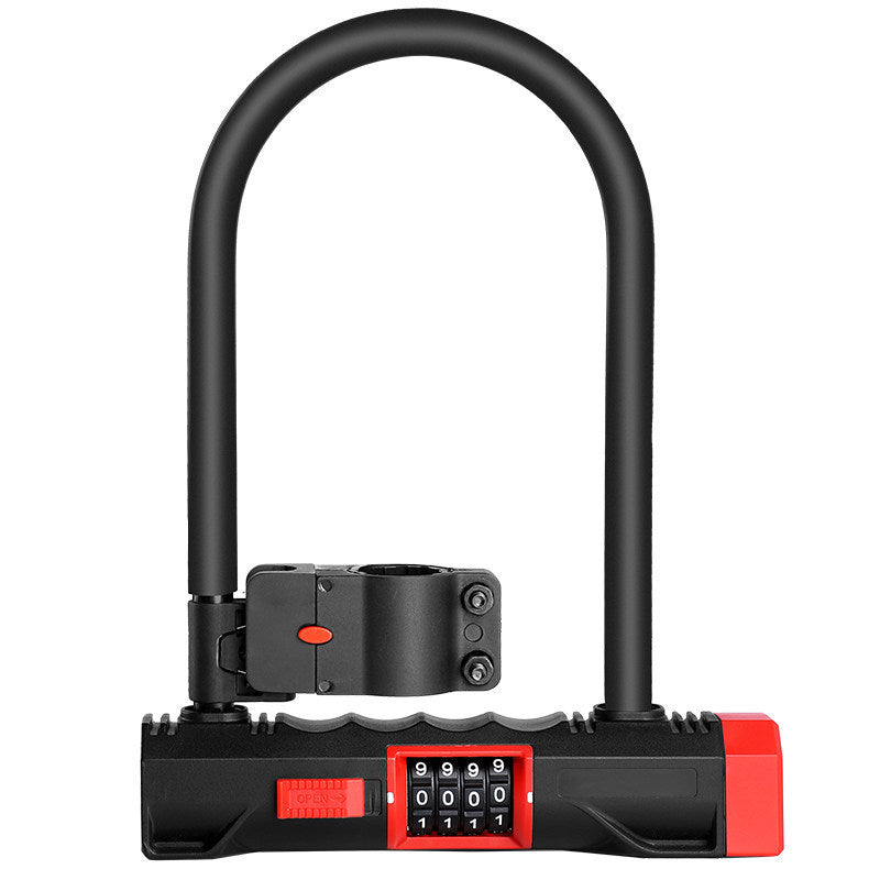 U-shaped electric bicycle lock