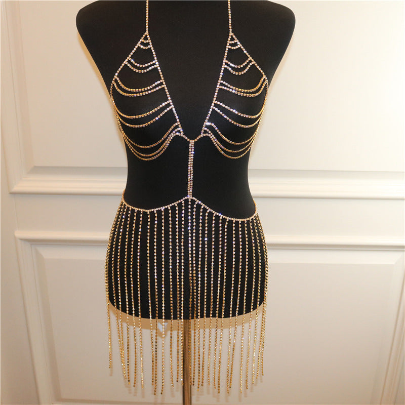 Nightclub Rhinestone Body Chain