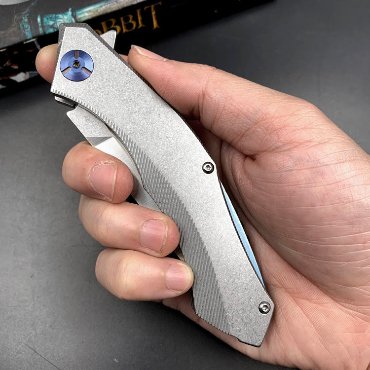 Sleek Satin High Hardness Folding Knife