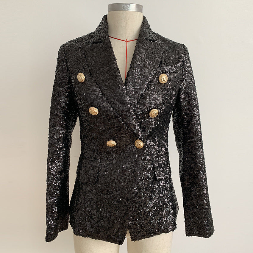 Sequin suit jacket