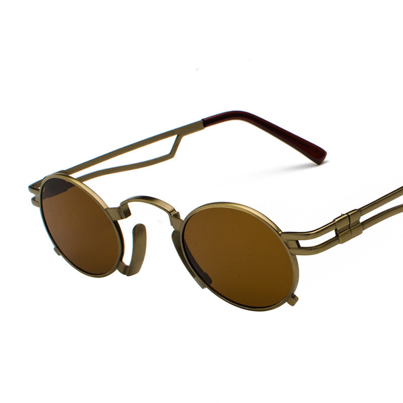 Metal oval sunglasses