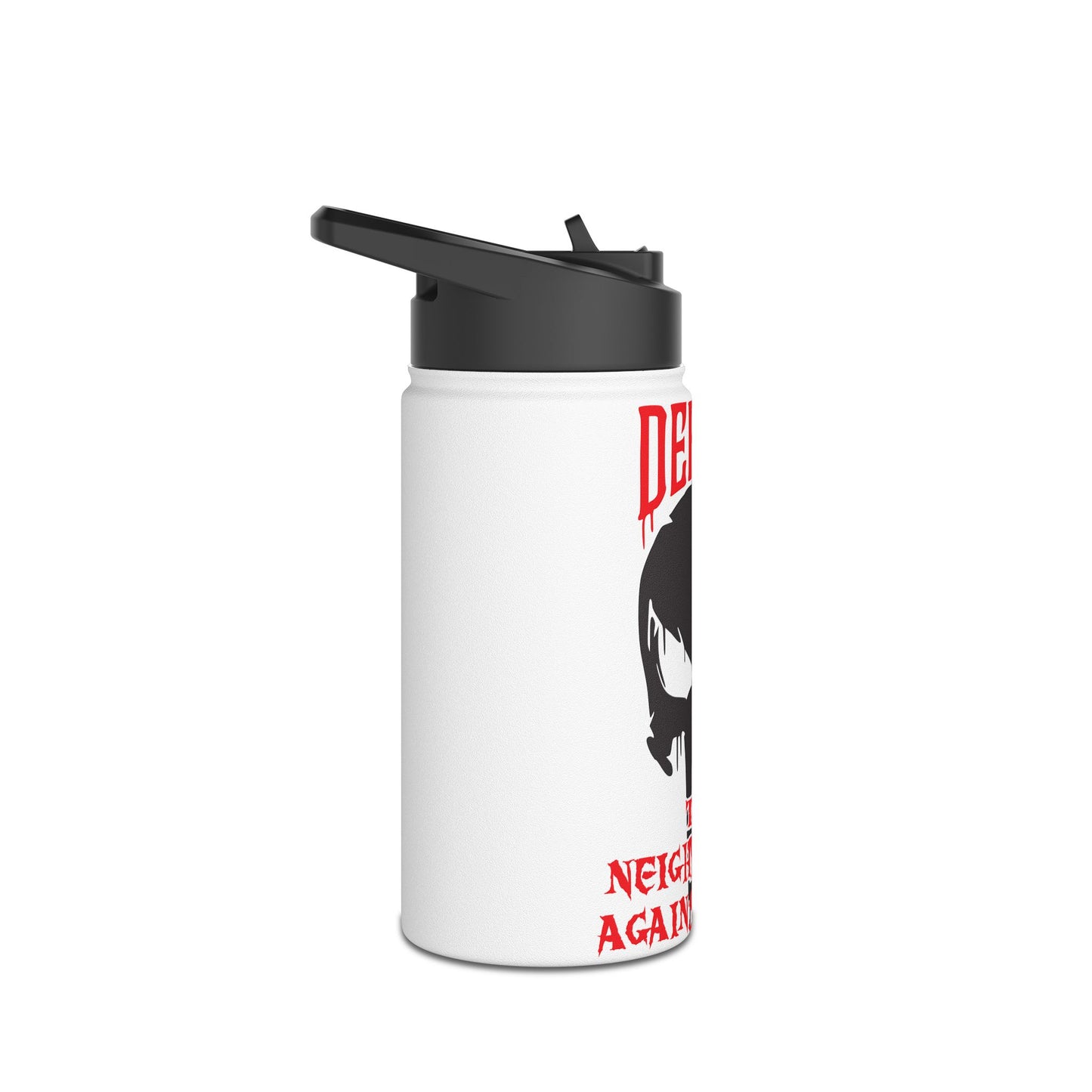 Defend the Neighborhood Against Drugs. Stainless Steel Water Bottle