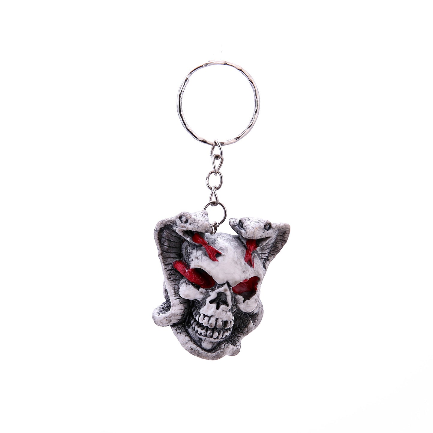 Rubber Skull Keychain